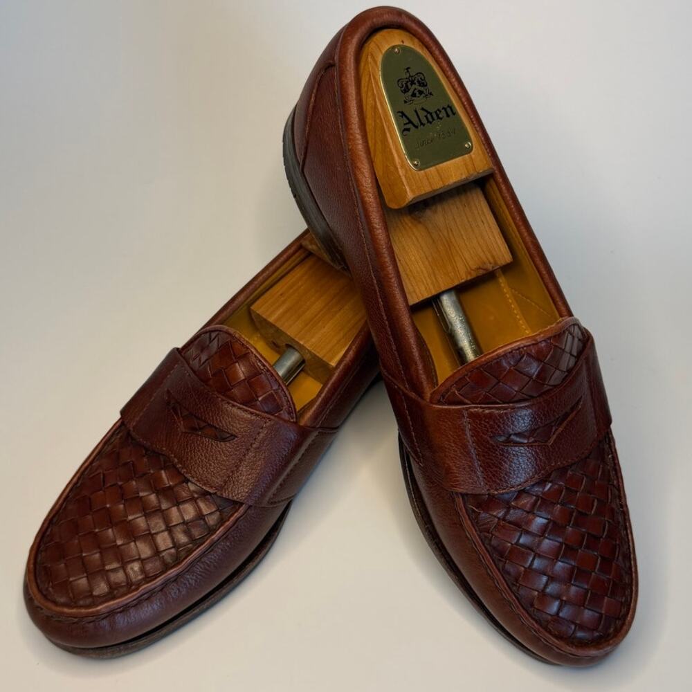 VERY GOOD Rancourt & Co. x FootJoy Brown Leather Penny Loafer Made in USA 9.5 C